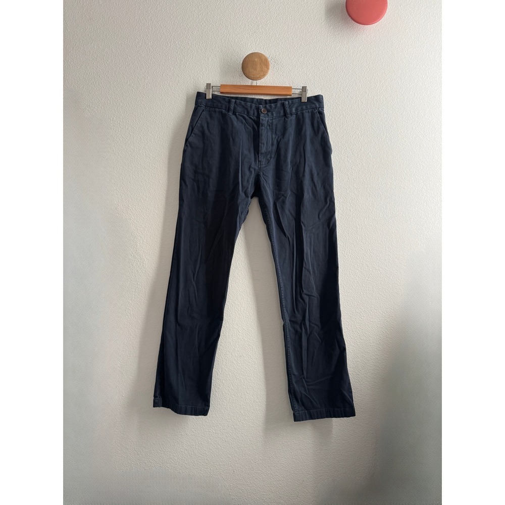 Outerknown SEA Legs Slim Chino Pants Navy Blue Organic Cotton Mens 32